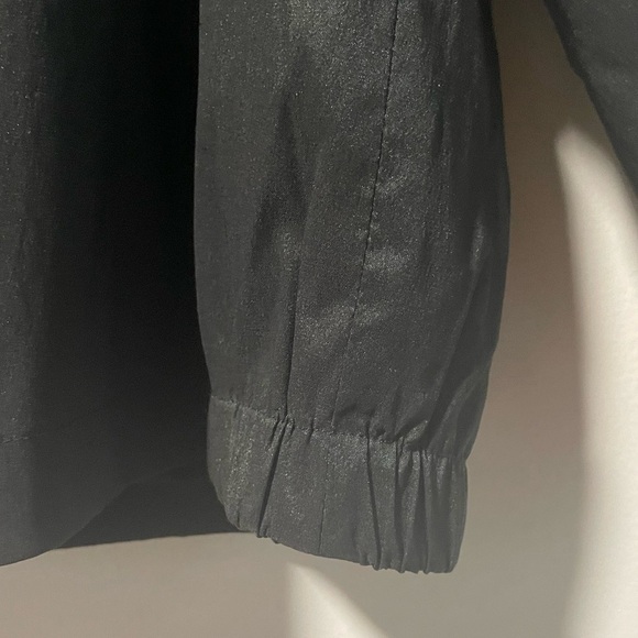 Alia Petites Black Zip-Up Bomber Style  Jacket Size 12P - Picture 11 of 12